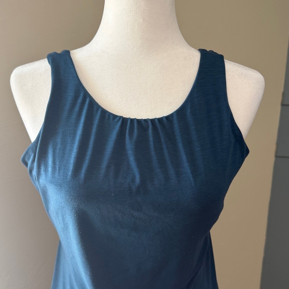 Prana Women's Large Dark Tealish Blue Dress - Picture 2 of 15